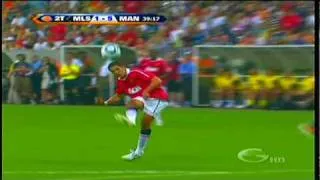 Primer Gol del Chicharito con el Manchester United  debut y GOL 07/28/2010