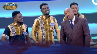 Steve Harvey is shocked... How can you do so much?? | Family Feud Ghana