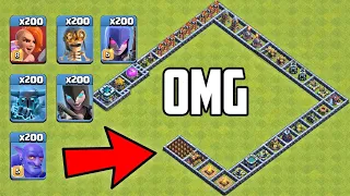 Who Can Survive This Difficult Trap on COC? Trap VS Troops New 2022 Clash of Clans