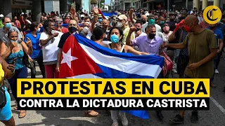 PROTESTAS EN CUBA : Miles de manifestantes toman calles de La Habana al grito de “LIBERTAD”