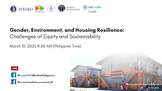 Gender, Environment, and Housing Resilience: Challenges of Equity and Sustainability | 31 March 2021