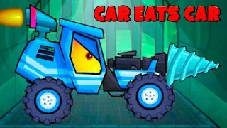 Машина-Дрель в Car Eats Car 2 и 3! Тестируем хищную тачку которая была злой, а теперь добрая