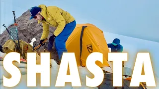 Mount Shasta || Climbing Avalanche Gulch with 105 mph Winds