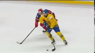 Dahlin's scoring chances vs. Russia in WJC -- 12/31/17