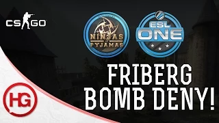 Friberg HUGE BOMB DENY! (ESL One Cologne 2014)