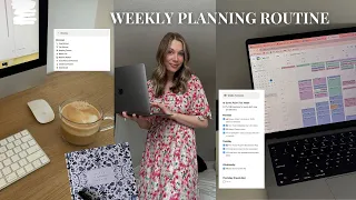 How I Plan My Week (simple & realistic) 🗓️✨ Google Calendar & Notion workflow