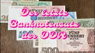 Der letzte Banknotensatz der DDR