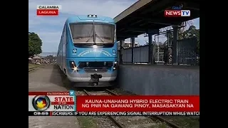 Kauna-unahang hybrid electric train ng PNR na gawang Pinoy, masasakyan na