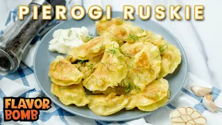 Polish Pierogi Ruskie with Potatoes and Cheese