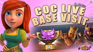 COC LIVE Base Visiting & Tips for CWL (TH10-TH16) | clash of clans live stream #coc