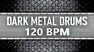 Dark Modern Metal Drum Track 120 BPM Drum Beat (Isolated Drums) [HQ]