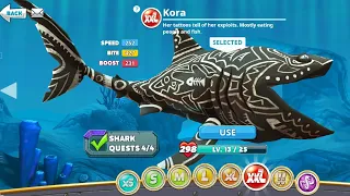 Kora Shark Unlocked🔓- Hungry Shark World Full Gameplay HD | Hungry Shark Mod | Gamerdude |