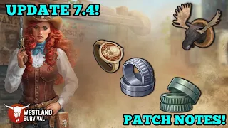 Update 7.4! Patch Notes! New Gears! Better Loot In Diggers Den! & More! Westland Survival Gameplay