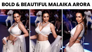 Malaika Arora's Ethereal White Lehenga Look Steals the Show on the Runway | Video