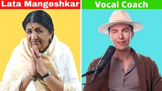 Vocal Coach Tribute to India's Lata Mangeshkar - Reacting to Some of Her Best Hit Songs