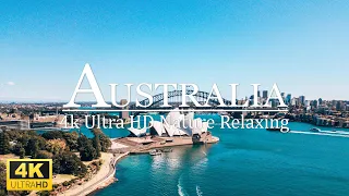 FLYING OVER AUSTRALIA 4K UHD   Scenic Relaxation Film With Calming Music   4K Video Ultra HD