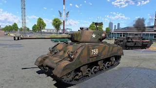 War Thunder: USA - M4A2 Gameplay [1440p 60FPS]