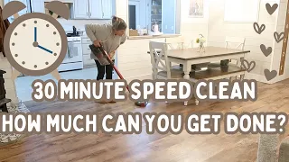 HOW I CLEAN MY HOUSE FAST! 30 Minute Speed Cleaning Routine || BEAT THE CLOCK!