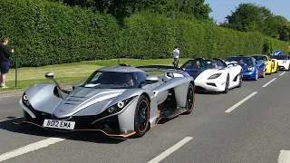 Supercars & Hypercars arriving PART 1 at Goodwood Supercar event June 2024