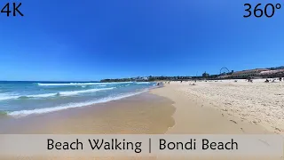 Relaxing walk on the beach | Bondi Beach | Sydney Australia | 360° Walk | Virtual Hike