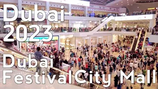 Dubai Festival City Mall Walking Tour 4K |  Eid al Adha Celebrations | United Arab Emirates 🇦🇪