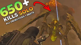 Helldivers 2 - Hyper Aggressive Solo Helldiver Difficulty (All Main/Side Objectives + All Nests)