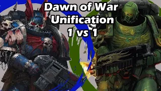 Dawn of War Unification: 1 vs 1 Night Lords (Kubini) vs Salamanders (Odourless)