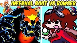 Friday Night Funkin' INFERNAL BOUT VS Bowser FULL WEEK + Cutscene (FNF MOD) (Super Mario Bros)