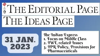31st January 2023 | Gargi Classes The Indian Express Editorials & Idea Analysis | By R.K. Lata