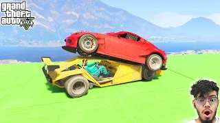 Car Vs Car 99.221% Impossible Challenge Inside A Cage in GTA 5!