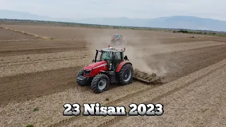 2023 Yer Hazırlığı #2 | Massey Ferguson 7716s 5s115 | 50li Aysan Tırmık | Dji Mini 2