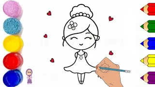 How to Draw a Cute Little Girl |Easy Drawings |how to draw cute girl ‎@Gul-e-ZahraArt