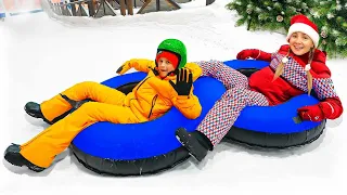 Family fun at Snow Park in Dubai