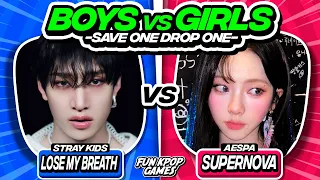 ✨Save one drop one kpop boy vs girl #2 - FUN KPOP GAMES 2024