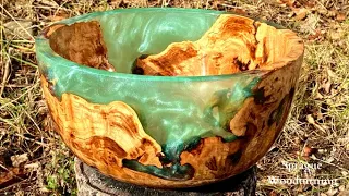 Woodturning - Glow in the Dark Burl