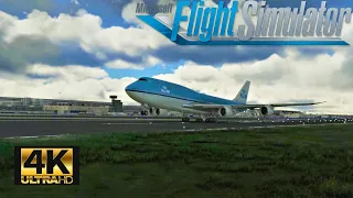 BOEING 747 TAKE-OFF FROM FRANKFURT - 4K MSFS ULTRA GRAPHICS SETTINGS