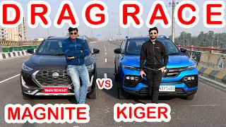 Magnite VS Kiger Turbo Drag Race l Aayush SSM