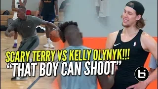 Terry Rozier vs SNAPBACK KELLY!! Kelly Olynyk LIGHTS IT UP at Remy Workouts!