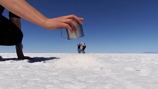 Getting eaten by a Giant at the Salt Flats - Salt Flat Fun