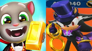 TALKING TOM GOLD RUN VS SONIC DASH HALLOWEEN 2020