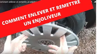 🚗  Comment enlever et remettre un enjoliveur / How to remove and replace a hubcap