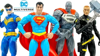 DC Multiverse Superman, Steel, Nightwing & Jim Gordon Review!