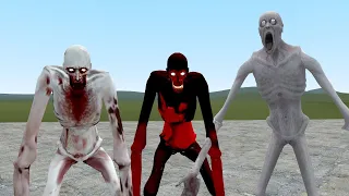 SCP 096 VS SCP 096 ULTIMATE VS SCP 096:SL!! Garrys Mod Sandbox