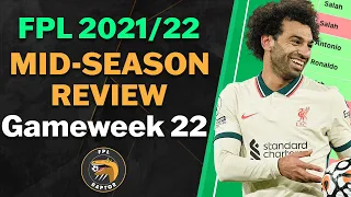 FPL MID-SEASON REVIEW | FPL DOUBLE GAMEWEEK 22 | Fantasy Premier League Tips 2021/22