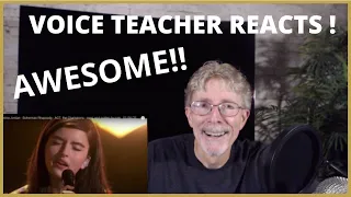 VOICE TEACHER REACTS TO - ANGELINA JORDAN - Bohemian Rhapsody