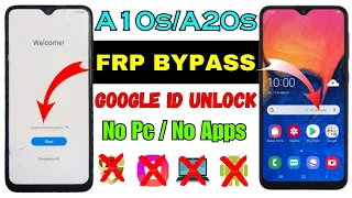 Samsung A10S/A20S Frp Bypass 2023 || Package Disable Not Working | Google Account Remove Without PC