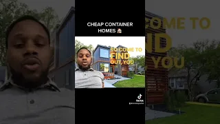 Cheap container homes! #realestate