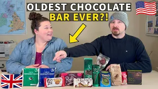 Americans Try 12 Types of British Chocolate - Fry's, Thorntons & More!