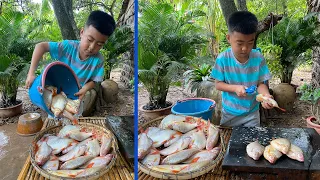 Delicious river fish cooking with country style - Chef Seyhak