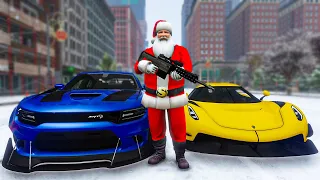 Bad Santa Trolling Cops In GTA 5 RP